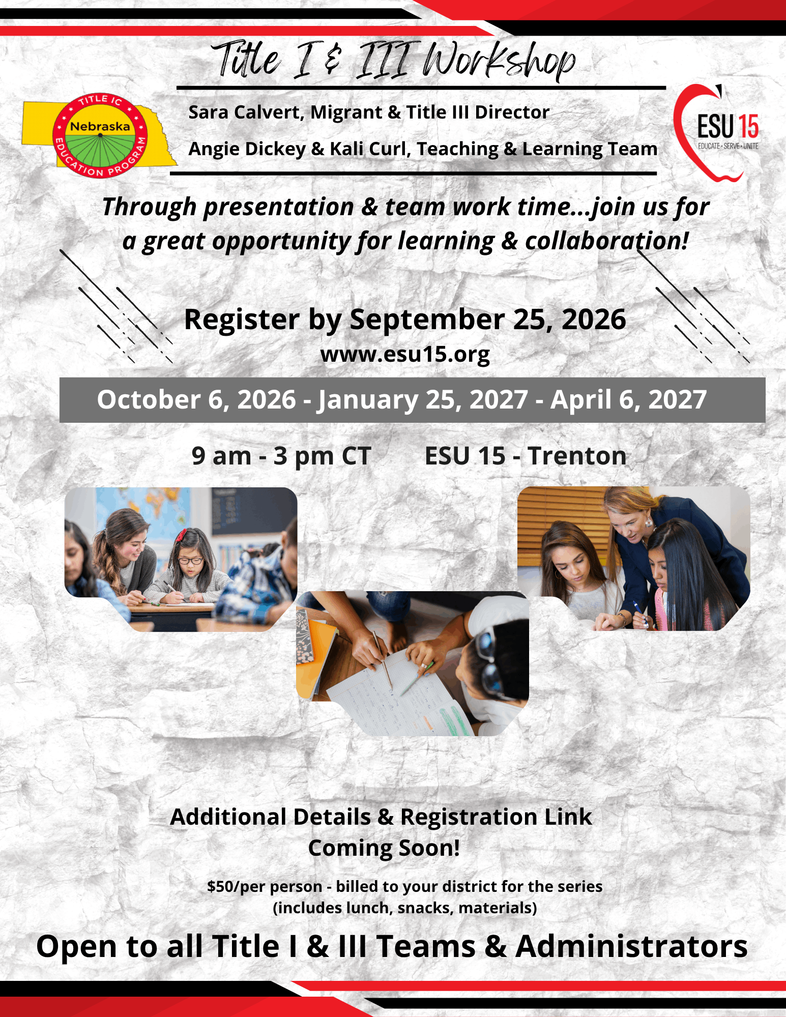 Title I & Title III Workshop Series
